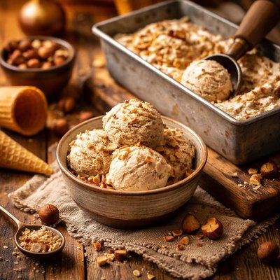 Image of No Egg Hazelnut Ice Cream