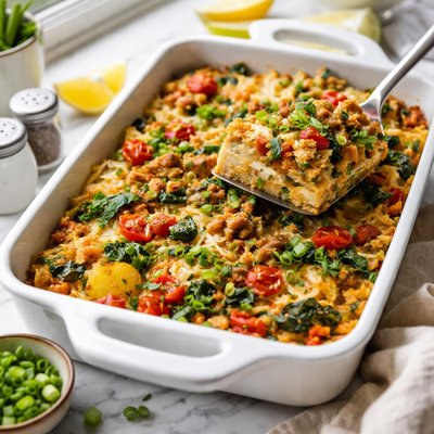 Image of No Eggs Breakfast Casserole