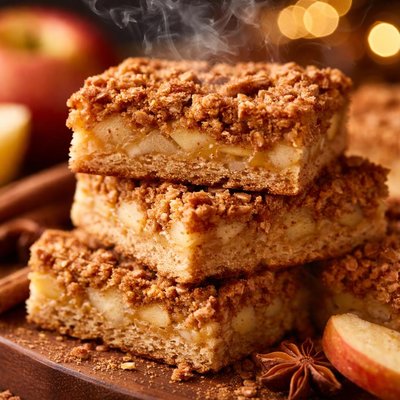 Image of No Fat Cinnamon Apple Squares