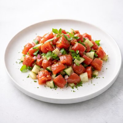 Image of No Fat Marinated Chopped Tomato Salad
