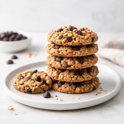 Image of No Fat Oatmeal Choco Chip Cookies with Style