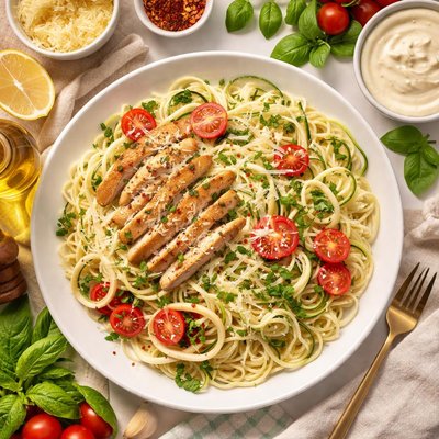 Image of No Fettuccine Spaghetti Alfredo