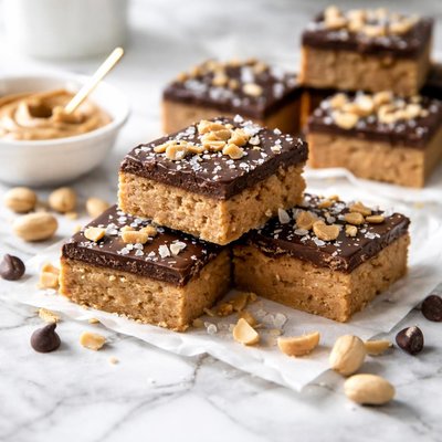 Image of No Flour Peanut Butter Bars