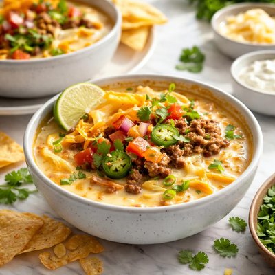 Image of No Fuss Nacho Potato Soup