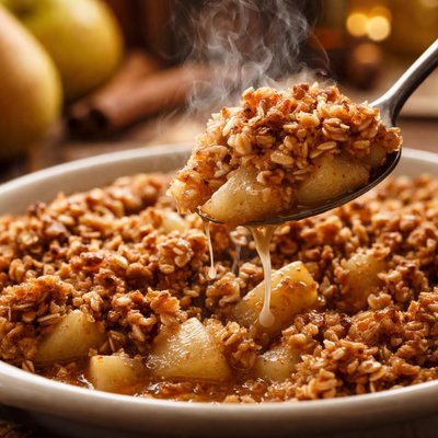 Image of No Fuss Pear Crumble