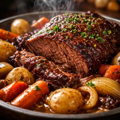 Image of No Fuss Pot Roast with Vegetables