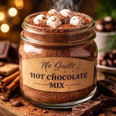 Image of No Guilt Hot Chocolate Mix in a Jar