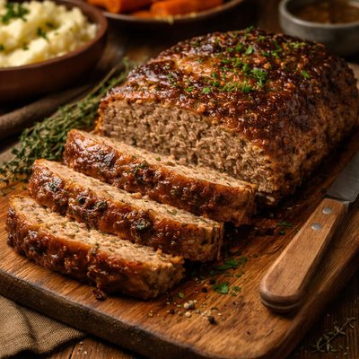 Image of No Ketchup Meatloaf