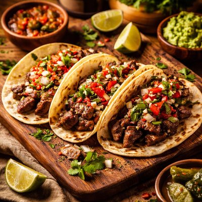 Image of No Marinade Carne Asada Tacos