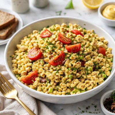 Image of No Mayo Tofu Eggless Salad