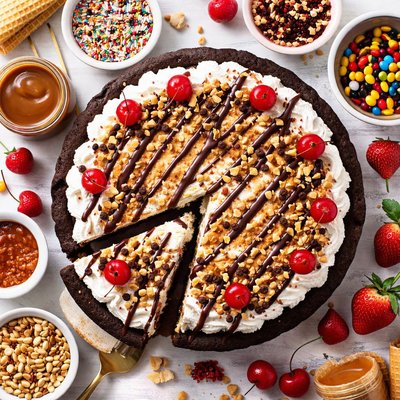Image of No Melt Sundae Pie
