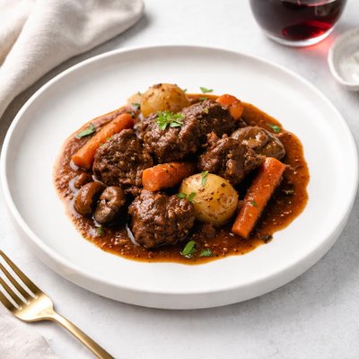 Image of No Peek Beef Stew with Red Wine