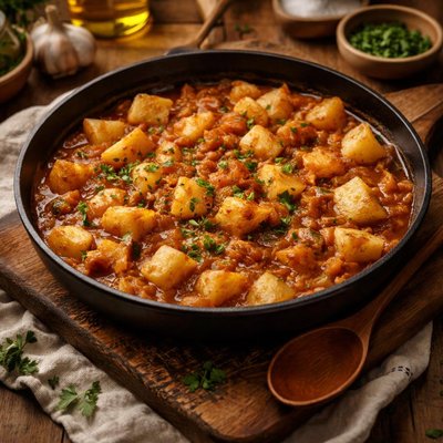 Image of No Peeking Stewed Potatoes