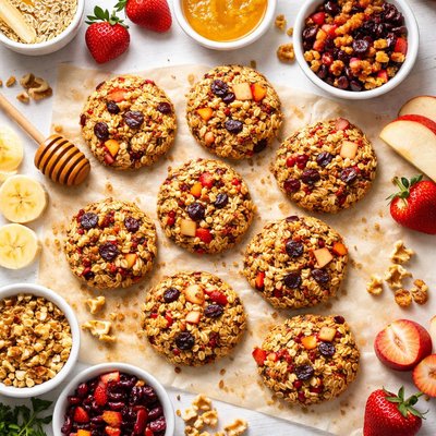 Image of No Sugar Low Fat Fruity Oatmeal Cookies
