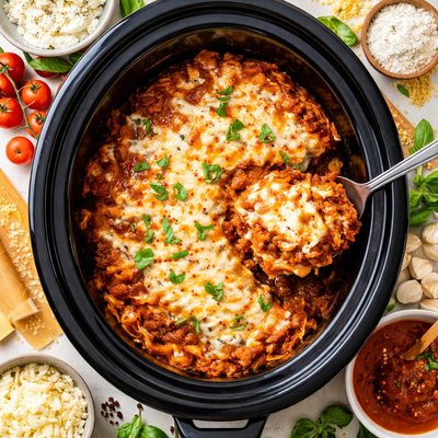 Image of No Time to Wait Crock Pot Lasagna