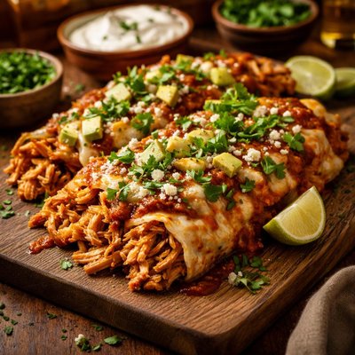 Image of No Tortilla Chicken Enchiladas