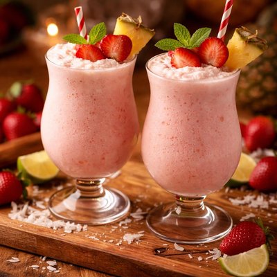 Image of Non Alcoholic Strawberry Colada