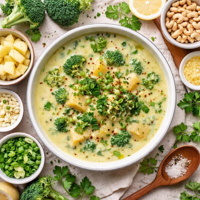 Image of Non Dairy Potato Broccoli Soup