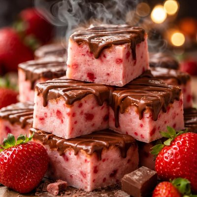 Image of Nonfat Strawberry Fudge Candy