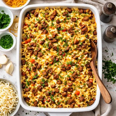 Image of Noodle and Hash Casserole