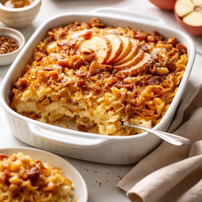 Image of Noodle Pudding with Apples