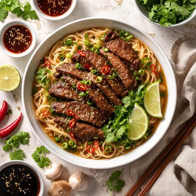 Image of Noodles and Beef