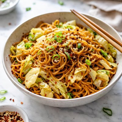 Image of Noodles and Cabbage