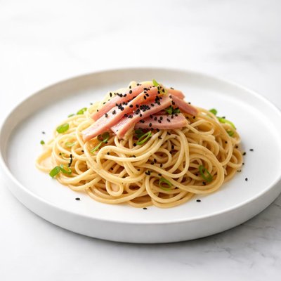 Image of Noodles and Ham