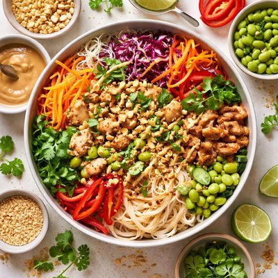 Image of Noodles and Peanut Sauce Salad