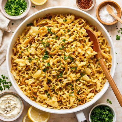 Image of Noodles Cabbage and Onions Halushki
