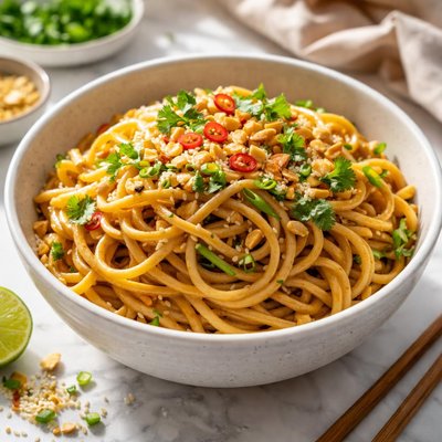 Image of Noodles in Nut Sauce