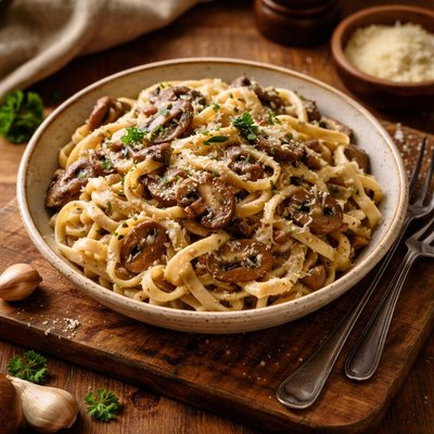 Image of Noodles with Mushrooms