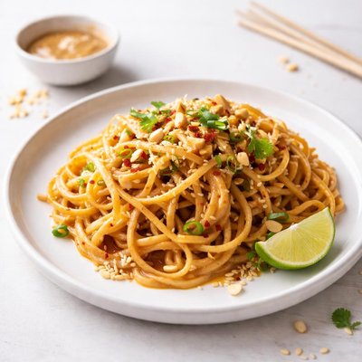 Image of Noodles with Spicy Peanut Sauce