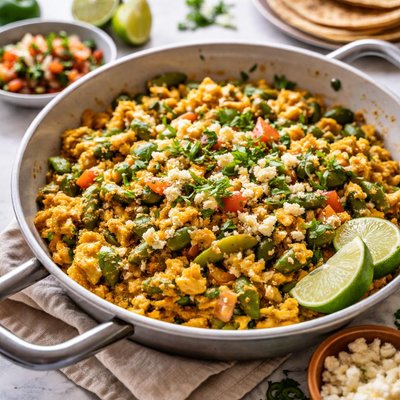 Image of Nopalitos Con Huevos Eggs and Cactus
