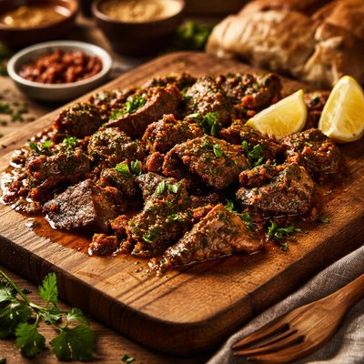 Image of North African Algerian Kebda M Chermoula Lamb Liver