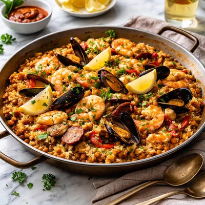 Image of North African Couscous Paella