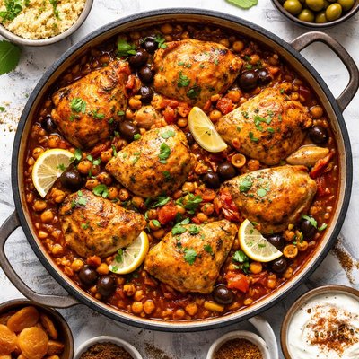 Image of North African Style Stewed Chicken
