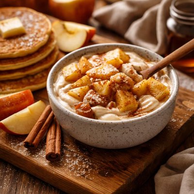 Image of Norwegian Apple Sour Cream Pancake Topping