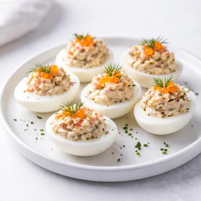 Image of Norwegian Stuffed Hard Cooked Eggs
