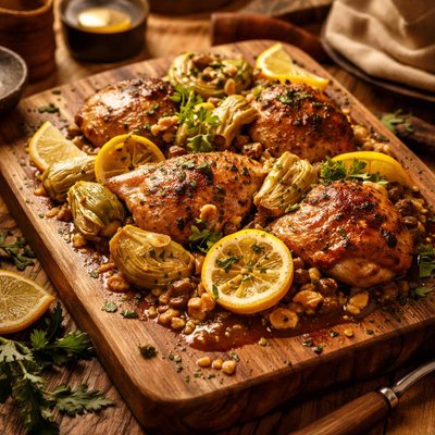 Image of Not Your Usual Lemon Artichoke Chicken