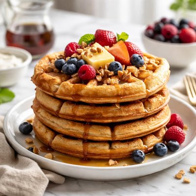 Image of Nourishing Traditions Waffles Grain Soaking Method