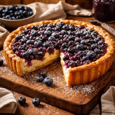 Image of Nova Scotia Blueberry Flan