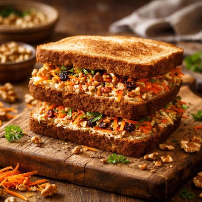 Image of Nut and Carrot Sandwich