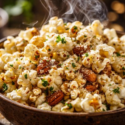Image of Nut and Parmesan Popcorn