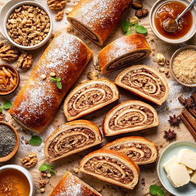 Image of Nut Rolls Kolachi Kolacs Beigli