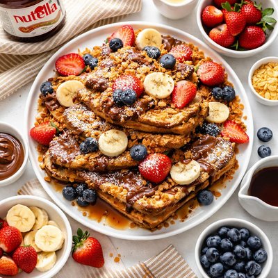 Image of Nutella Crunch French Toast
