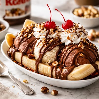 Image of Nuts for Nutella Banana Split