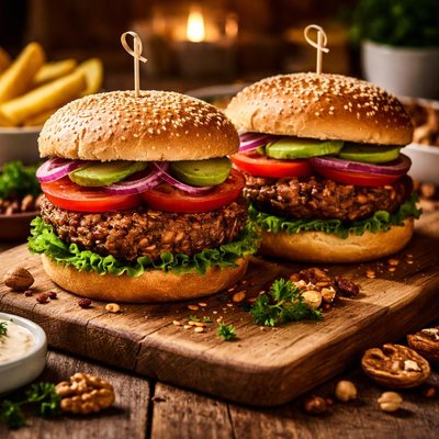 Image of Nutty Bean Burgers