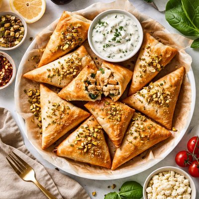 Image of Nutty Chicken Spanakopita