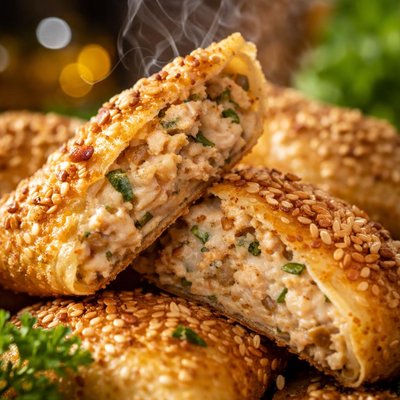 Image of Nutty Chicken Triangles